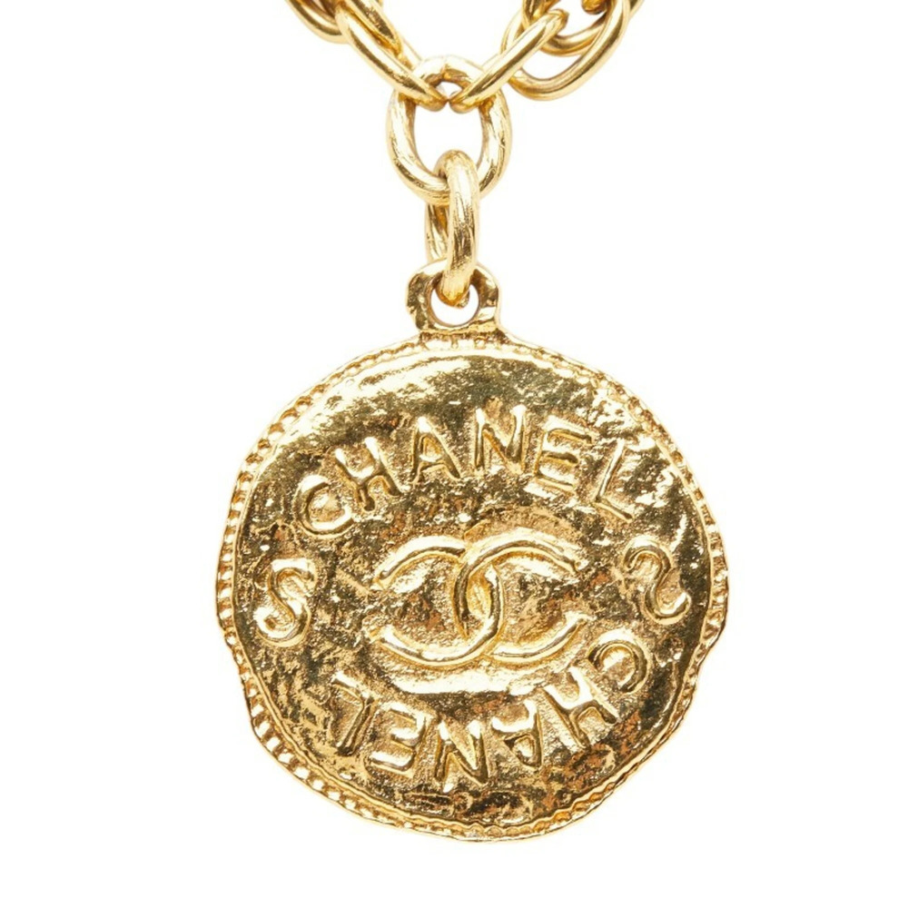 CHANEL Gold Logo Necklace - Picture 3 of 7